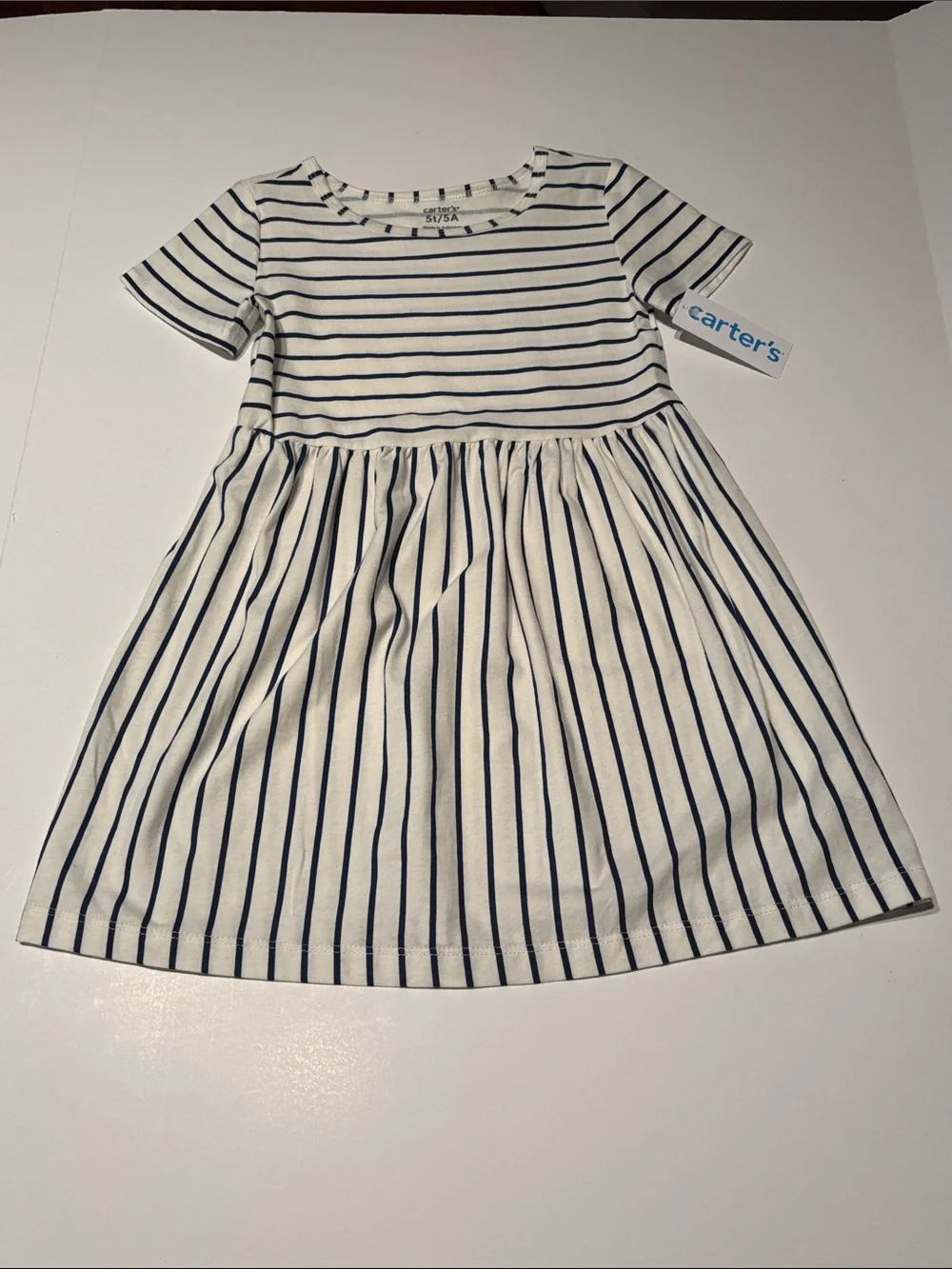 Carter's Toddler Girls Short Sleeve Striped Dress